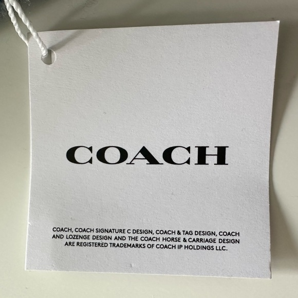 Coach Argyle Wool Scarf Muffler Oversized Blue Preppy Warm Old Money NWT - Picture 7 of 8